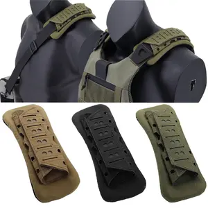 Outdoor tactical shoulder pad, laser cutting tactical vest shoulder strap pad, backpack soft and comfortable breathable mesh pad