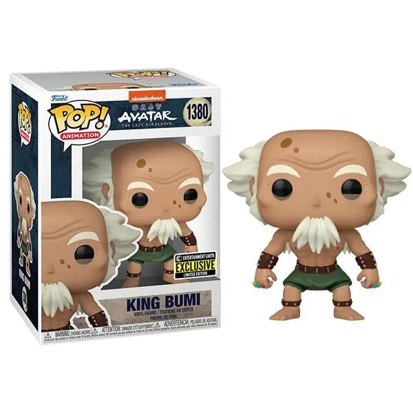 Funko Pop! King Bumi Avatar 1380 - Entertainment Earth Exclusive Vinyl Figure in PopShield Protector