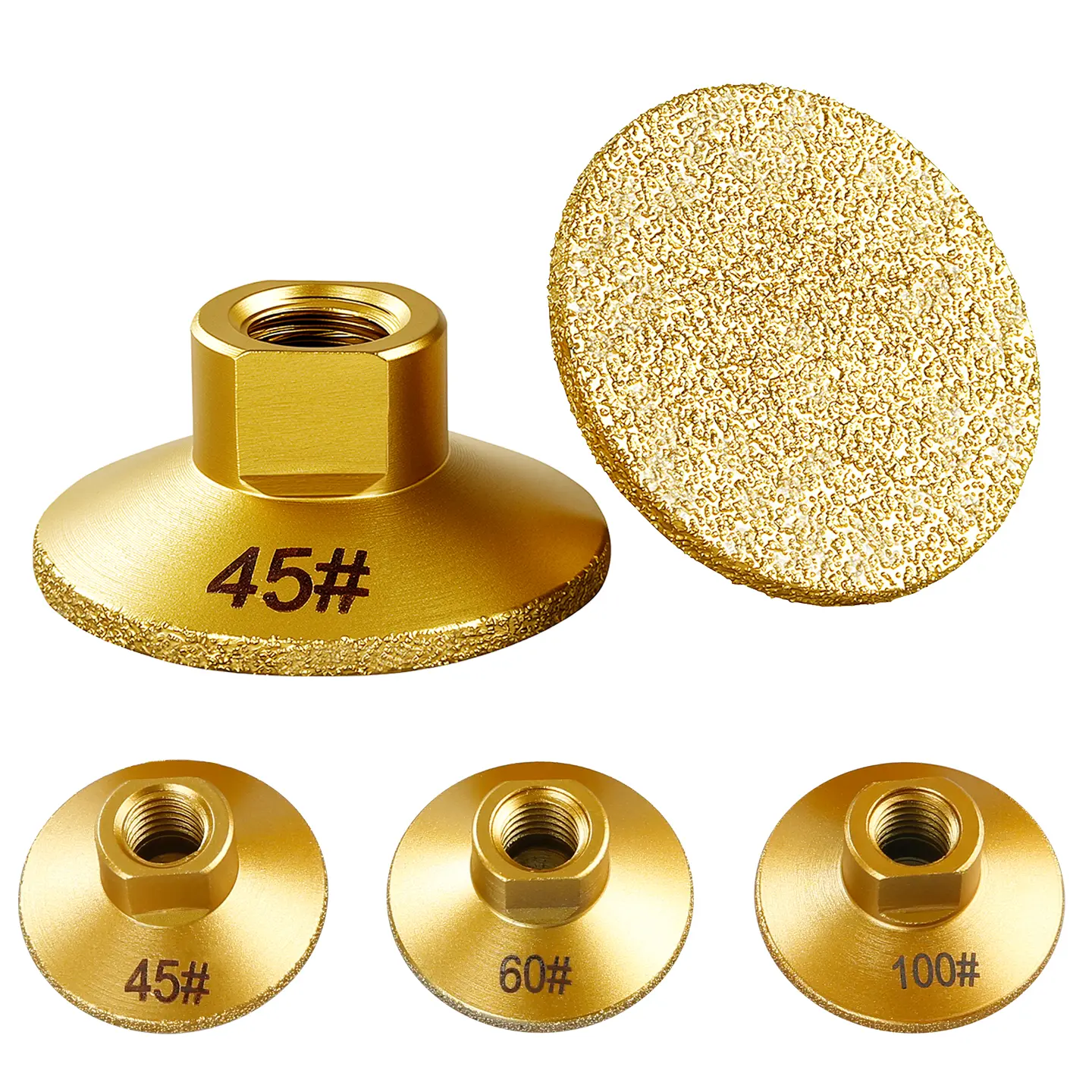 2" Diamond Grinding Wheel, Coarse Grinding Tool for Stone, Granite, Marble, Quartz Tile Edge Profiling & Countertop Joint Leveling for Angle Grinder
