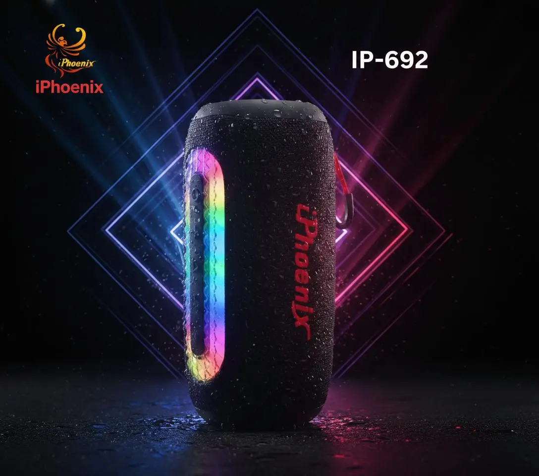 IP-692 Small & IP-792 Large - Portable Wireless Bluetooth Speaker - Compact design premium sound quality extended battery life, true wireless stereo, supports Micro SD card, USB and AUX audio input