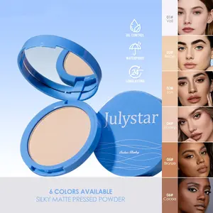 Optical Soft Focus Silky Matte Face Pressed Powder, Waterproof Finishing Powder, Invisibile Pore & Oil Control, 24h Long-Lasting Waterproof, Matte Finish, Compact with Puff