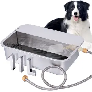 3 Gal Automatic Pet Water Dispenser, Stainless Steel Large Dog Water Bowl, Outdoor Large Capacity Self-Filling, Universal for Dogs, Cats, Poultry & Livestock