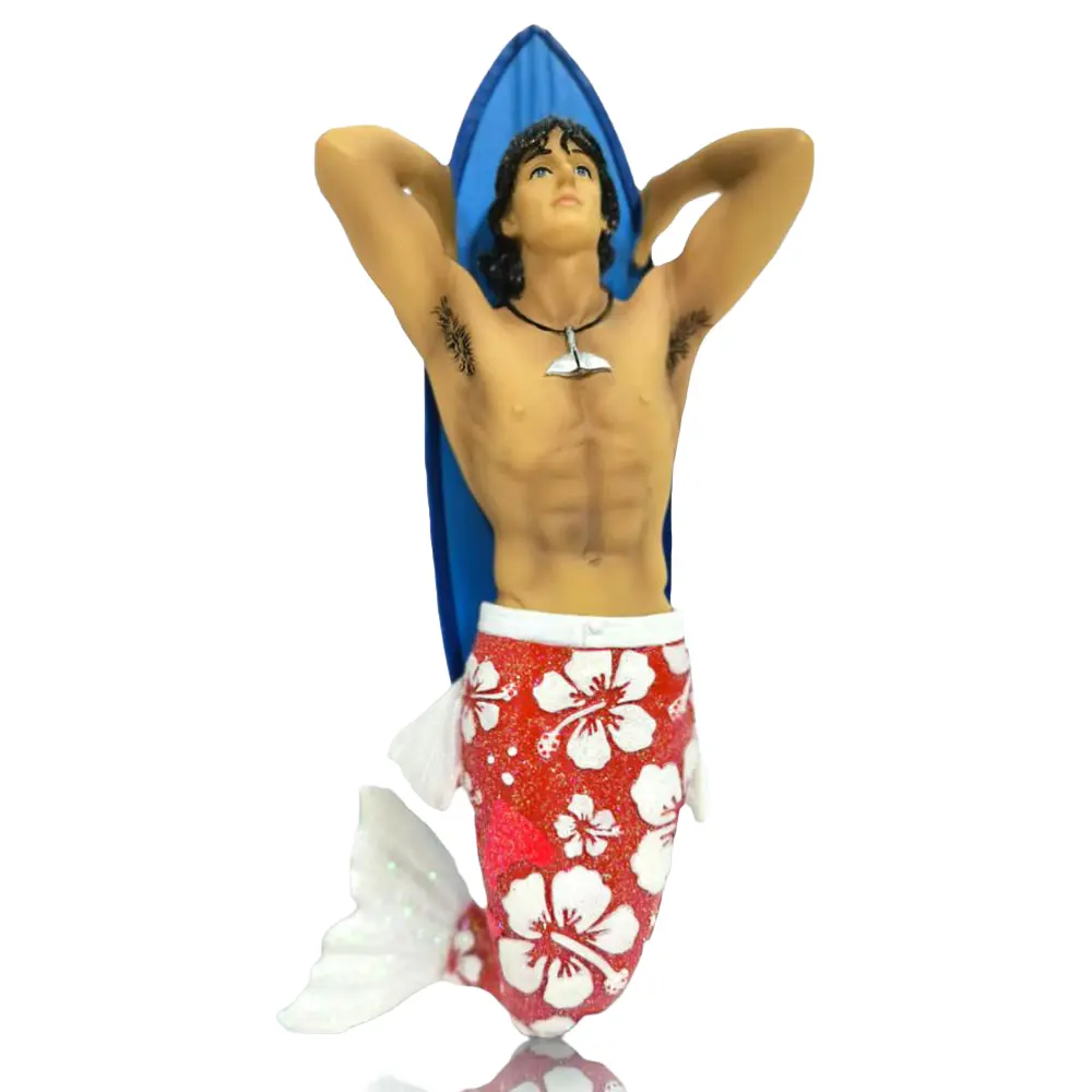 December Diamonds Merman Hung 10 Original E-Commerce Product, Christmas Decor Ornaments, Ideal for Collectors