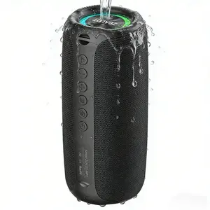 ZEALOT Wireless Bluetooth Speaker, 20W HIFI Stereo Sound & Bass Boost, IPX5 Waterproof, 3600mAh Ultra-Long Play, RGB Lights, BT5.4 & TF/USB/AUX for Beach, Party & Camping.