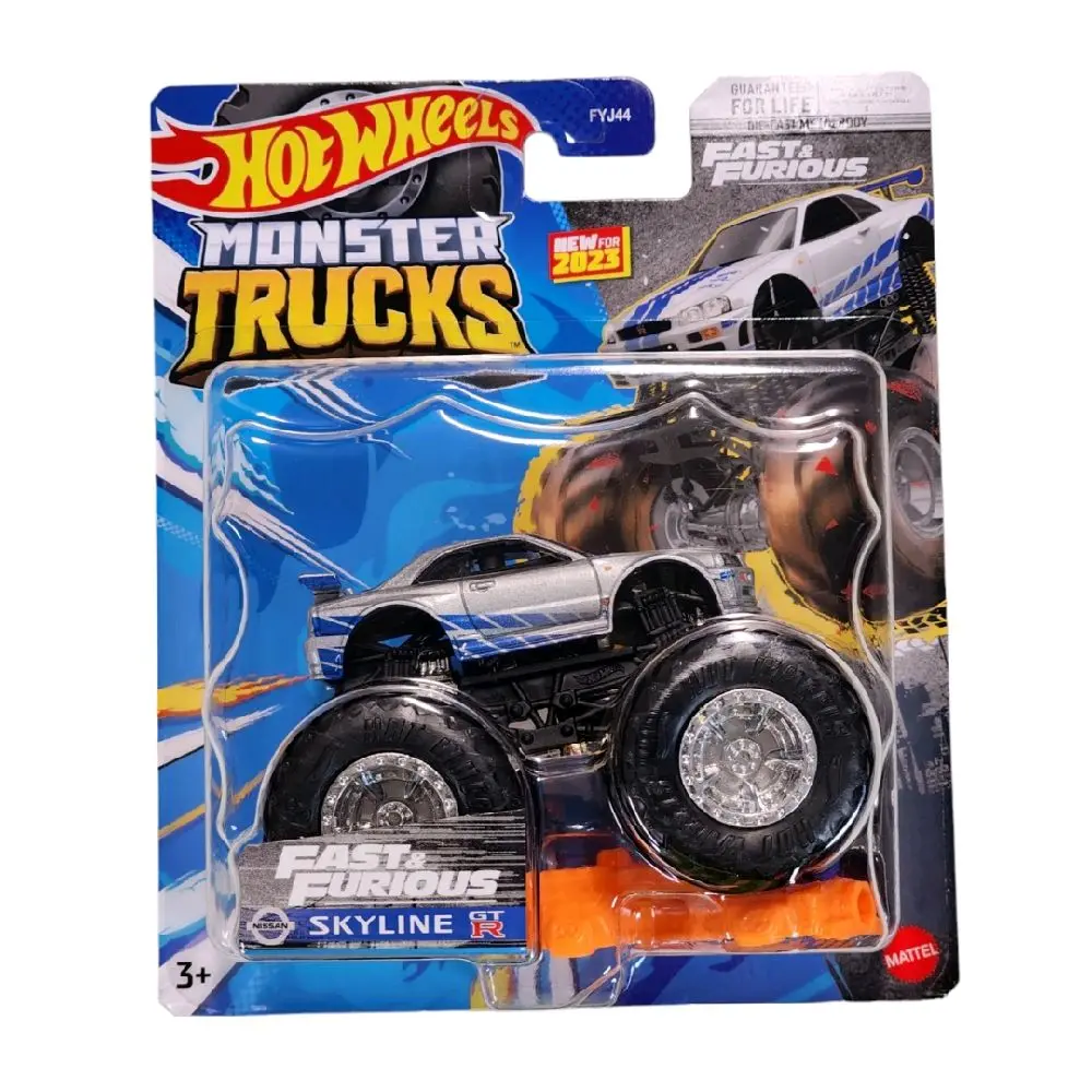 Hot Wheels Monster Truck - Nissan Skyline Collectible Diecast Toy with Unique Design, Model Cars