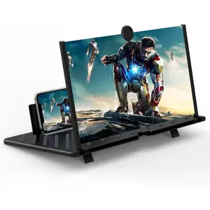 20" Screen Magnifier,  Mobile Phone Magnifier Projector Screen for Movies, Videos, and Gaming,Foldable Phone Stand with Screen Amplifier,Supports  Smartphones,Gifts for Mom Dad