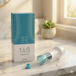 140 Pin Derma Stamp S2 Skincare Dispenser, Elevate Your Daily Routine, Fill with Your Favorite Face Serums for Radiant Looking Skin