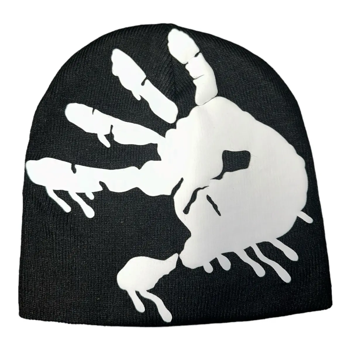 Puff Print No Handouts Beanie