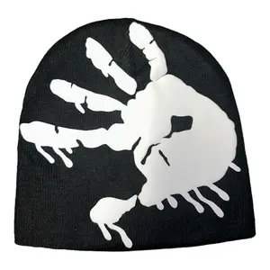 Puff Print No Handouts Beanie