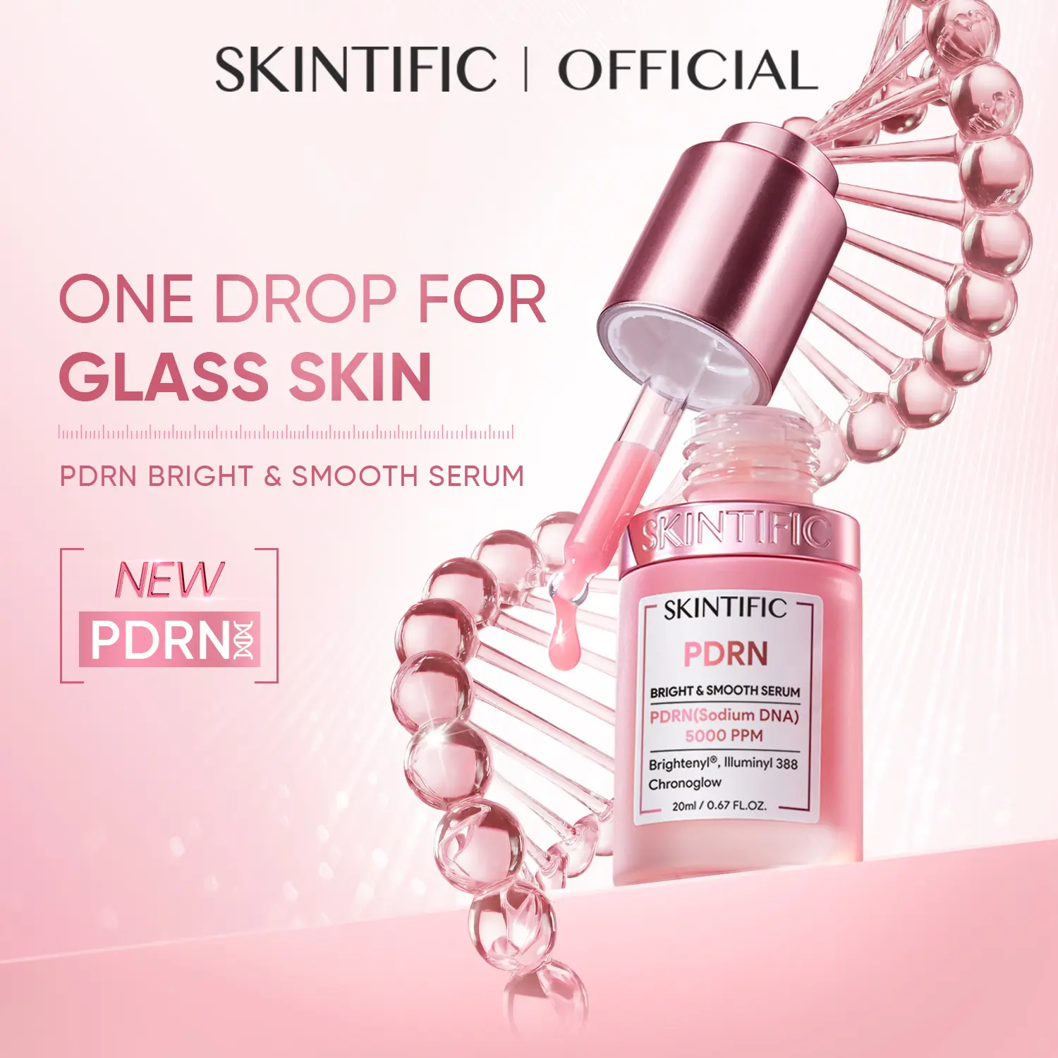 [New Launch] SKINTIFIC PDRN Bright & Smooth Serum | Microbiome-Friendly Formula for Smoother Texture & Glow