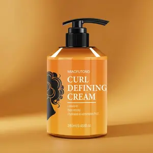 7-in-1 Curl Defining Cream (280ml) | Anti-Frizz & Hydrating Styling Gel for Wavy & Curly Hair | Soft, Bouncy Hold