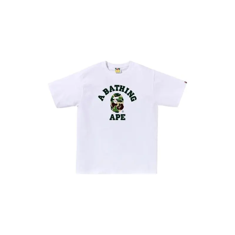 BAPE ABC Camo College Tee (SS25) White/Green (men) by StockX