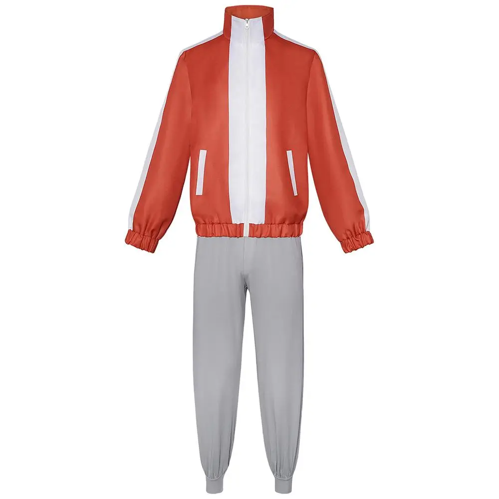 Men's 2-Piece Anime Dandadan Jin Enjoji Cosplay Hoodie & Trouser Set, Casual Sports Outfit, XXL Anime Costumes Hoodie+Pants Ensemble