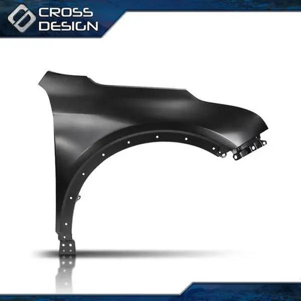 CROSS DESIGN High-Quality Steel Construction Front Fender - Black, Pre-Drilled Holes, Passenger Side, Impact-Resistant, Factory Precision Fit, Fit for Cadillac XT4 2019-2024, Assembly Required, Direct Pricing, Part No. 84216123, Metal