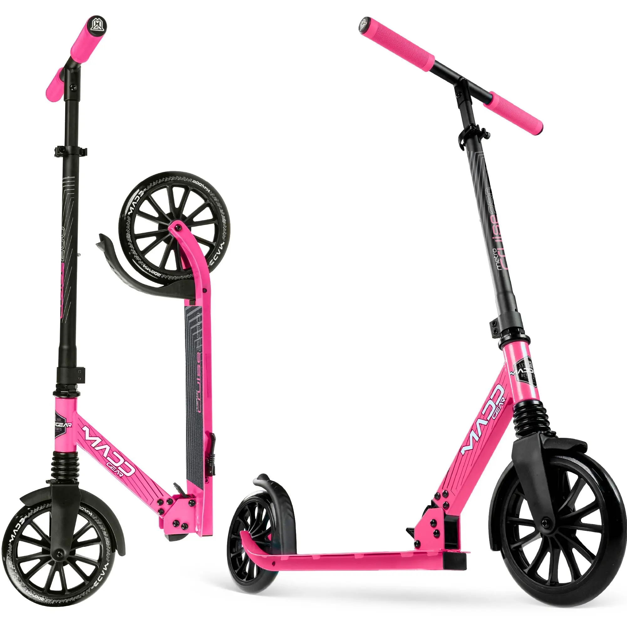 Madd Gear Metro Cruise 250 Folding Scooter - Pink / Black