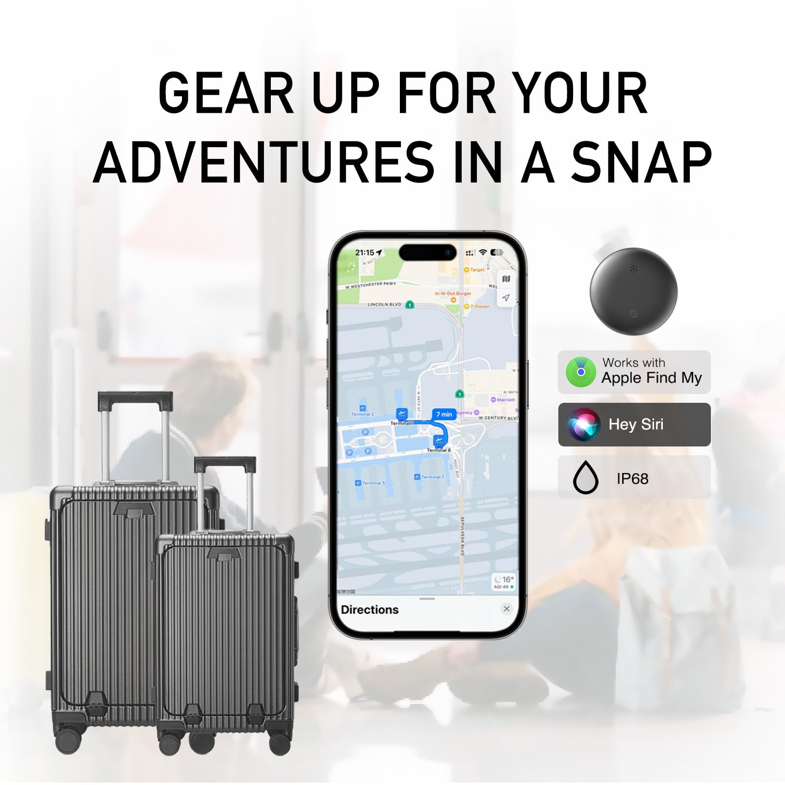 Air Tag Bluetooth Tracker 2-Pack – Find My Tracker for Keys and Luggage (iOS Only) Air Tag Bluetooth Tracker 2-Pack – Find My Tracker for Keys and Luggage (iOS Only)