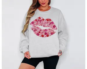 Rhinestone Kiss Sweatshirt