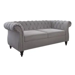 The Giratree Two-Seater Loveseat—featuring rolled arms and studded trim—is an ideal choice for couples in living rooms, apartments, and home offices. Its sturdy frame, paired with soft cushions, offers exceptional support and durability.