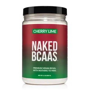 Naked BCAA Cherry Lime Flavor - Branched Chain Amino Acids - 34 Servings - Fast Dissolving Vegan Powder for Muscle Development & Optimum Recovery