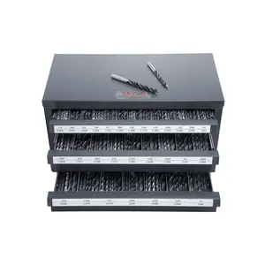 【Summervibes】VEVOR Drill Bit Dispenser Cabinet, Three-Drawer Drill Bit Organizer Cabinet for 1/16" to 1/2", Steel Drill Dispenser Organizer Cabinet with Labels, Stackable Drill Dispenser for Drill Bit Storage