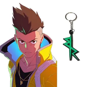 EdgeRunner Emblem Keychain – David Martinez-Cyberpunk Custom 3d Printed