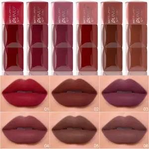 Velvet Matte Six-Color Lipstick Lip Gloss Set, Smooth Easy-To-Apply Lip Stain, Long-Lasting Color, Perfect for Daily Use & Special Occasions