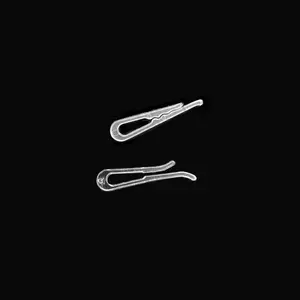 HC U-Shaped Plastic Crocodile Clip With Sharp Teeth Transparent  Used For Fixation. Fixation for when storing wig.  2PCS