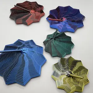 Expanded Sensory Fidget Star with Handle - Very Satisfying Sight and Sound with Hypnotizing Visual Fidget Toy