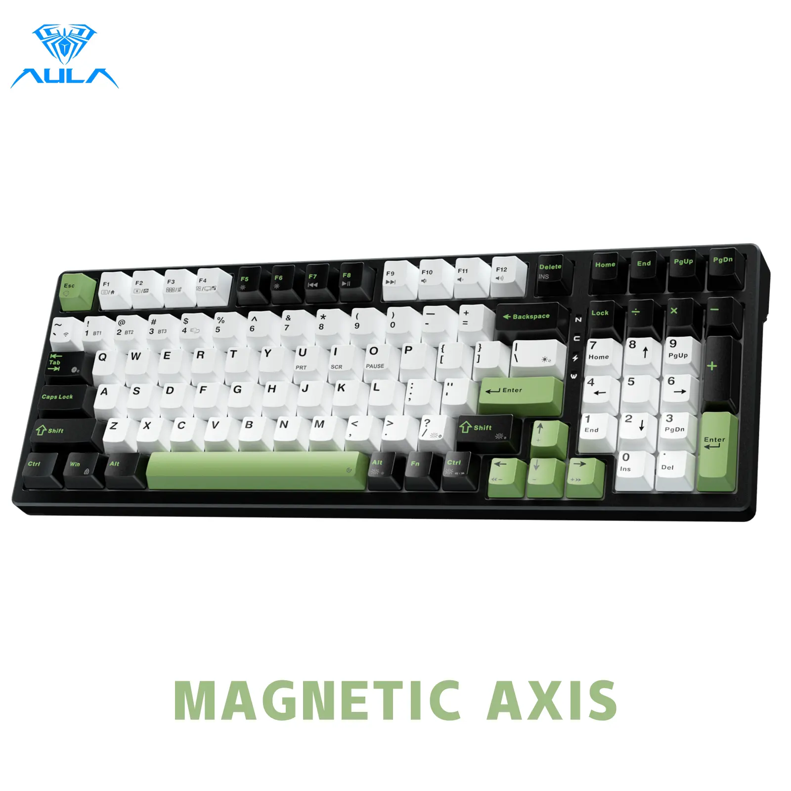 AULA F98X Wireless Full Size Mechanical Gaming Keyboard, Magnetic Switch, RGB Backlit, Tri-Mode BT5.0/2.4GHz/USB-C, Gasket Hot Swappable, Bluetooth office computer keyboard  boyfriend gift game keyboard computer accessories TikTokShopfalldealsforyou