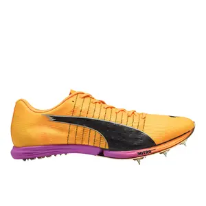 PUMA Mens Evospeed Forte Nitro Elite & Field Spikes Track/Field Sneakers Shoes - Orange
