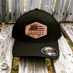 Custom American Flexfit All Black Hat