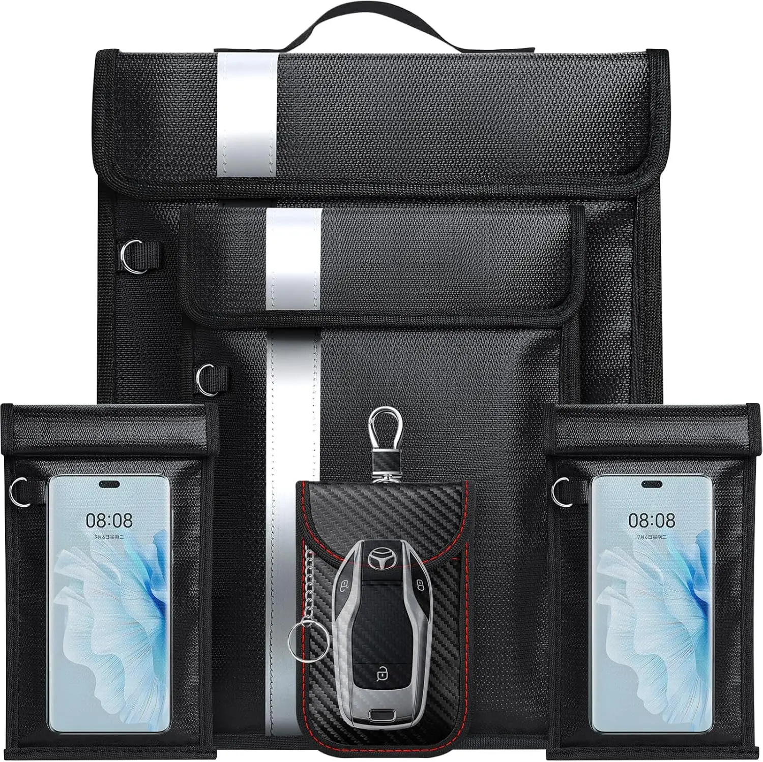 Faraday Bags,Anti- Faraday Bag For Phones&Laptops & Tablets &  ,Fireproof &  EMP Bag,Faraday Cage With Handle