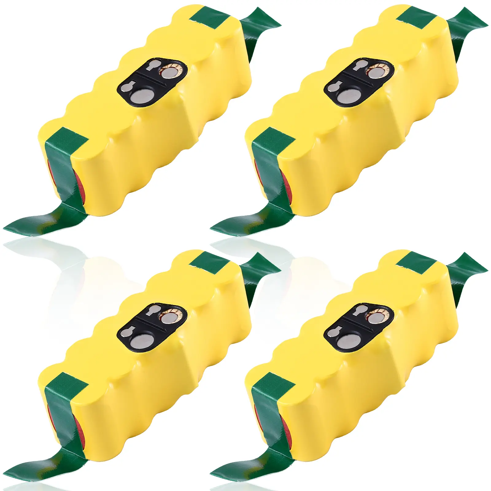 4 Pack 14.4V 4500mAh Ni-Mh Replacement Battery Compatible with iRobot Roomba 14.4V R3 500 600 700 800 900 Series 500 510 531 535 540 550 552 560 570 580 595 620 650 660 700 760 770 780 790 800 870 900 980