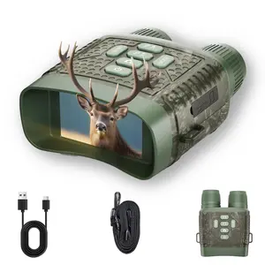 Night Vision High Definition Binoculars with Camera, 2.5K Dual Tubes, 4.3-Inch HD Display, 7-Level Infrared, 6x Digital Zoom, 2000mAh Battery Night Vision Technology Goggles