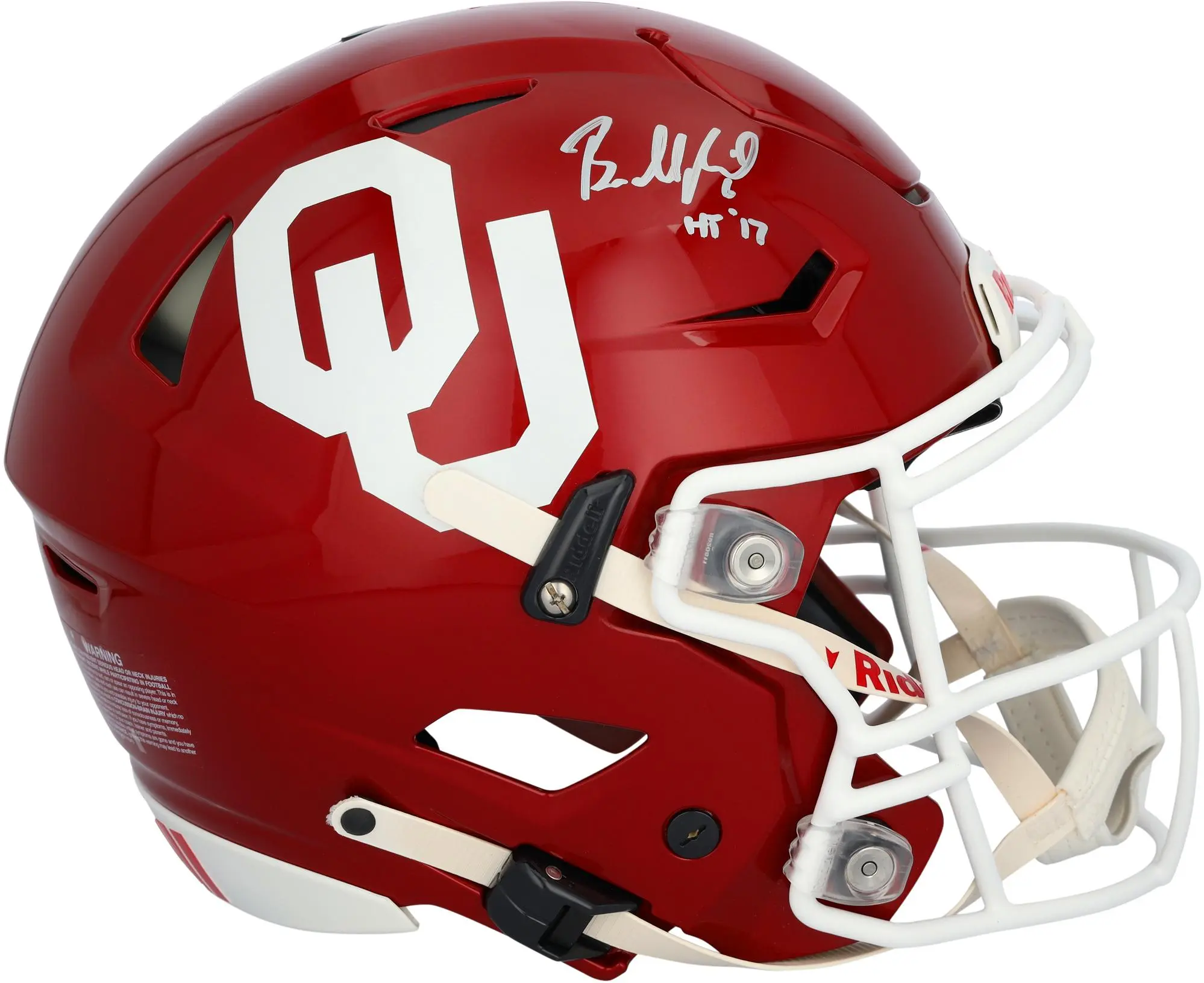 Baker Mayfield Oklahoma Sooners Autographed Speed Flex Authentic Helmet with "Heisman 17" Inscription - Fanatics Authentic Certified