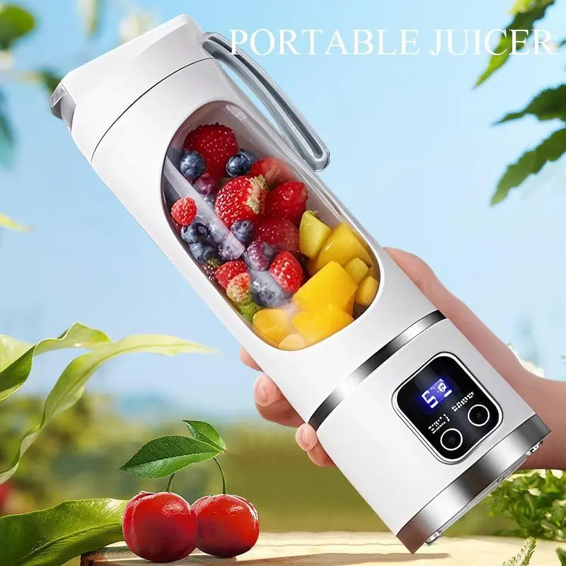 Ultimate Portable Mini Blender & Juicer – USB Rechargeable, Leak-Proof Cup for Smoothies, Shakes, Baby Food & Vegetables – Perfect for Travel, Gym, School, Home & Outdoor Use – Quick, Healthy Drinks on the Go in Seconds