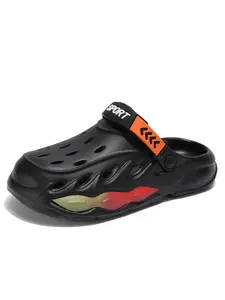 Men's Adjustable Back Strap Sandals, Gradient Holes, Soft Sole Anti-Slip Beach Shoes, Summer New Arrival, Sizes 40-45