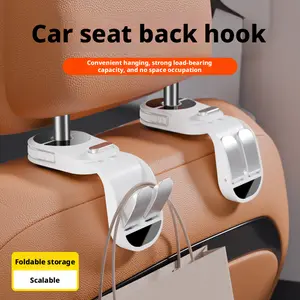 Adjustable Hook For Car, Car Headrest Seat Hooks with Phone Holder for Purse, Backpacks,Toys,and Even Bottle Storage Organizer