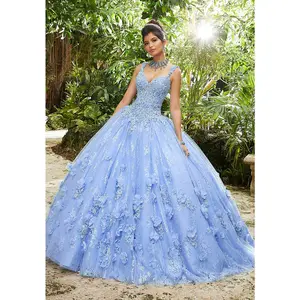 Vizcaya by Morilee Sweetheart Lace Quince Dress 89250
