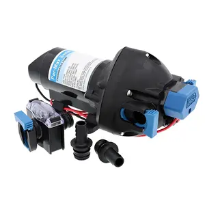 Jabsco Par-Max 3 Quick-Connect Heavy-Duty Water Diaphragm Transfer Pump - 24V, 3 GPM, 40 PSI, Self-Priming, Sealed Switch, Cast Aluminum Endbells, Co-Molded Diaphragm Technology, Efficient and Quiet Operation