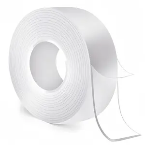 DOuble Sided Tape Heavy Duty(9.85FT), Nano Double Sided Adhesive Tape, Clear Mounting Tape Picture Hanging Adhesive Strips.