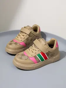 Fashion Casual Sports Shoes, Soft Sole Anti-Slip Round Toe Low Top, Lightweight Comfortable Adjustable Velcro Closure Trainer Sneaker