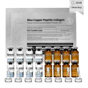 [JSNR Official] Freeze-Dried Peptide Shot 16-Week Activation Lifting Kit (Serum) Blue Copper Peptide Ampoule Powder Set, Deep Clean Repair & Hydrating Moisture Anti-Aging Skincare Program