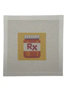 Prescription Bottle (Bag Charm) Needlepoint Canvas