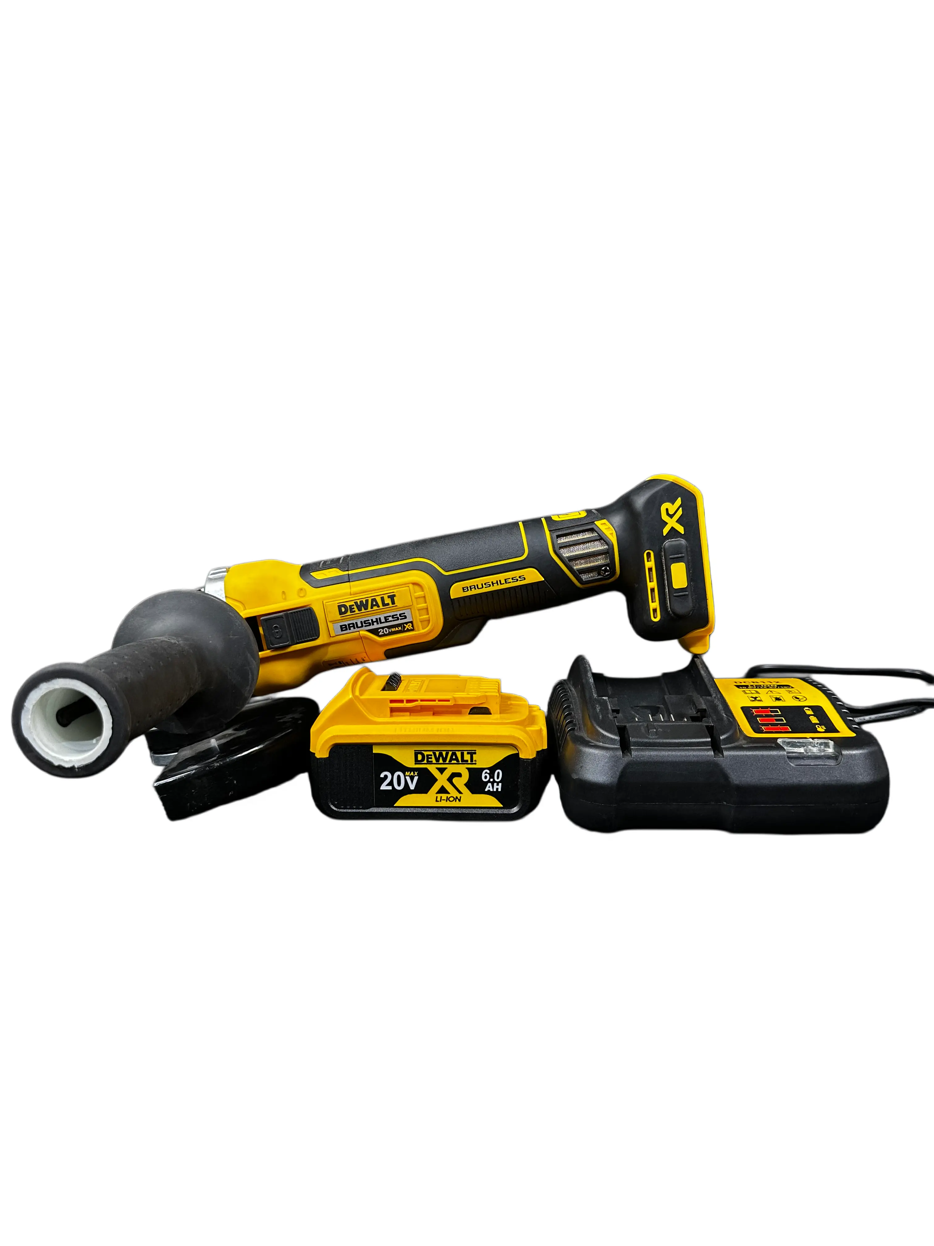 Dewalt 405NT 20V Lithium Brushless Cordless Angle Grinder, Cut-Grind Tool with Wear-Resistant Housing and Safety Protective Cover, Ideal for Metal Workers and DIY Enthusiasts