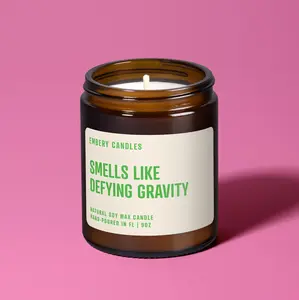 Smells Like Defying Gravity Soy Wax Candle, Wicked Musical Musical Theater Fan Unique Gifts