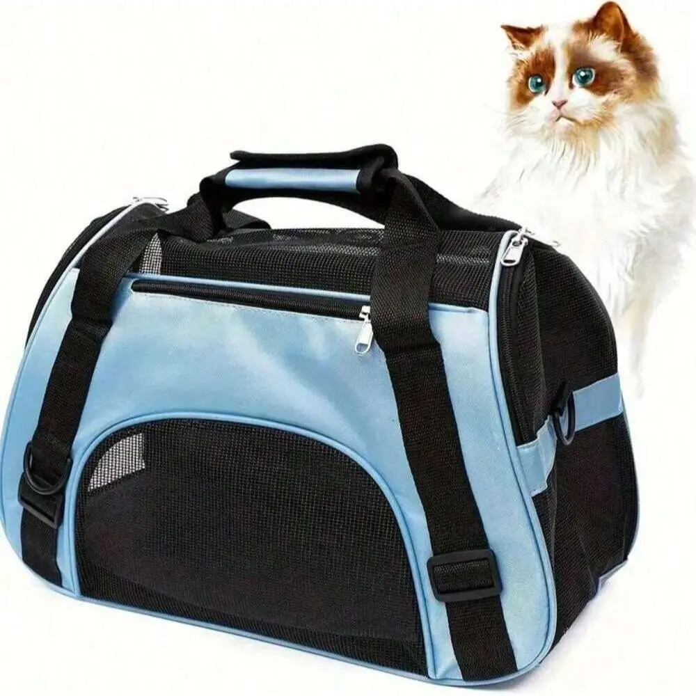 Pet Transport Bag for Dogs & Cats, Soft Breathable Travel Carrier, Comfortable Pet Shipping Solution, Ideal for Safe Animal Transportation