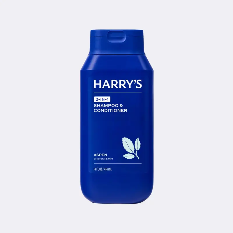 Harry's 2 in 1 Shampoo & Conditioner - Sulfate Free, Mint & Eucalyptus Scents Aroma Cleansing
