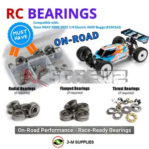 RCScrewZ Metal Shielded Bearings xra173b for Team XRAY XB8E 2025 1/8th 4WD Buggy (#350162) | RCX