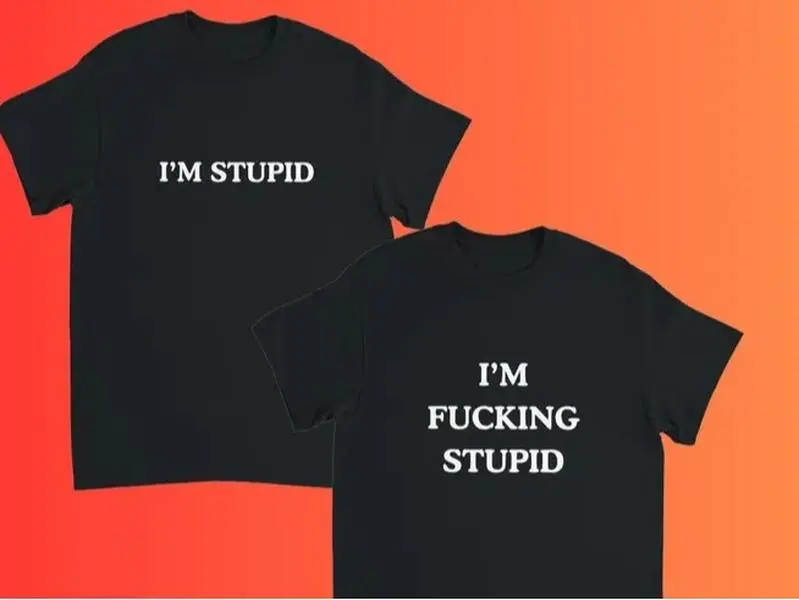 I'm Stupid I'm Fcking Stupid Shirt, Couples Matching Shirt, Funny Matching Shirt, Funny Anniversary Gift, Sarcastic Couple Tee, Gift For Her